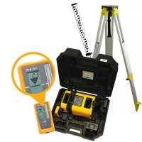 PLS HV2R Red Rotary Laser Kit with Tripod and Grade Rod - Nimh Digital Pro Sys £864.95